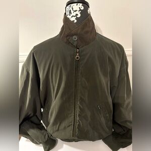 Faconnable Vintage Olive Green Bomber Jacket Size : M by French designer